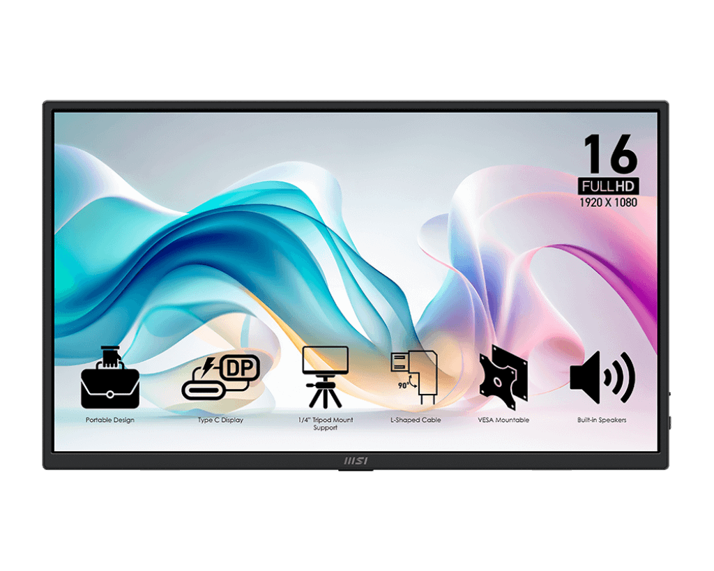 MONITOR MSI PRO MP165 E6 PORTATIL