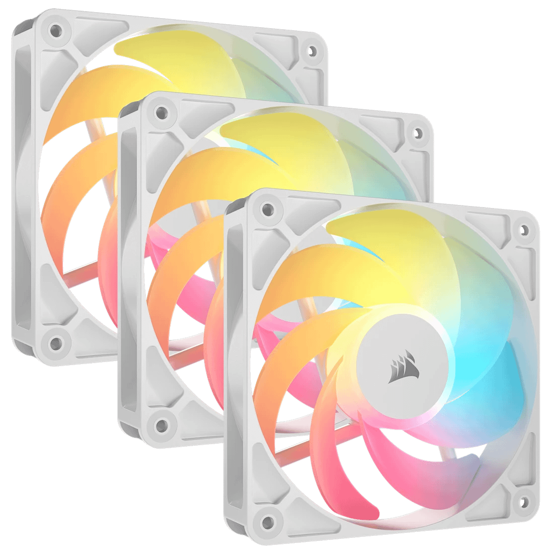 VENTILADOR AUXILIAR RS120R A-RGB 120MM WHITE TRIPLE PACK CORSAIR