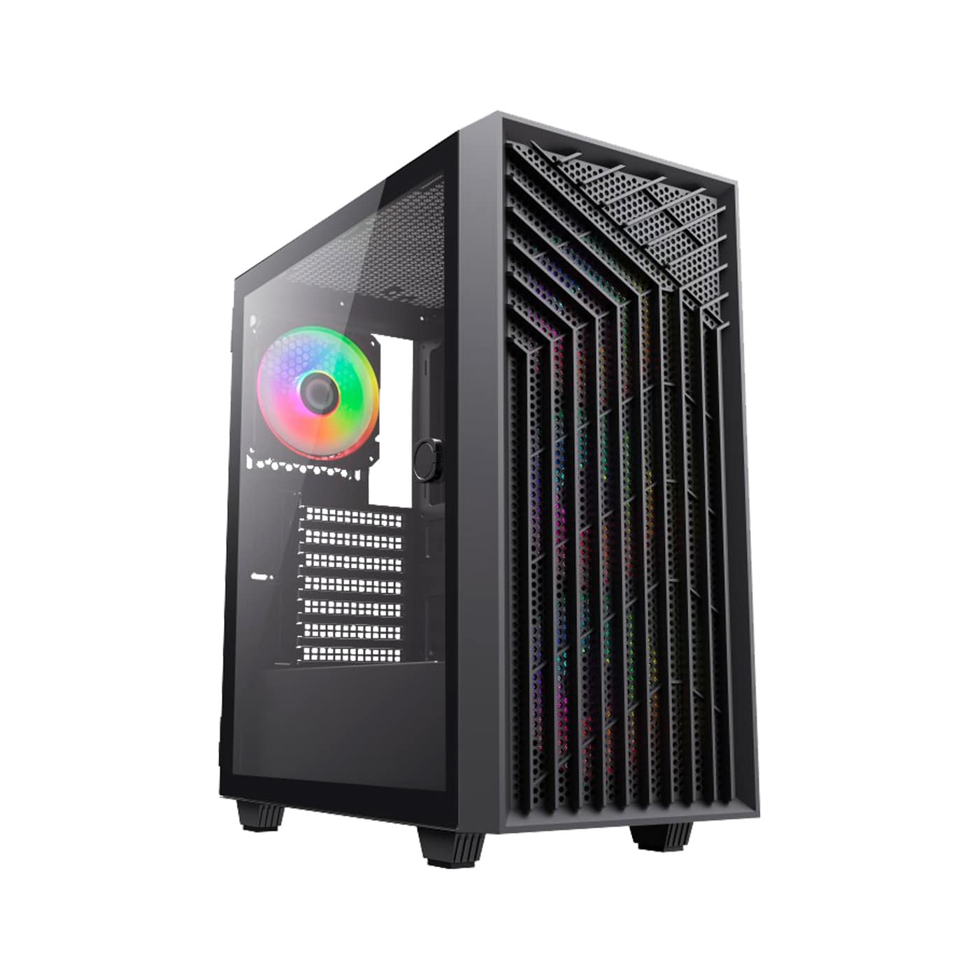 CAJA SEMITORRE ATX GA300 GRID LINE NEGRO COOLBOX