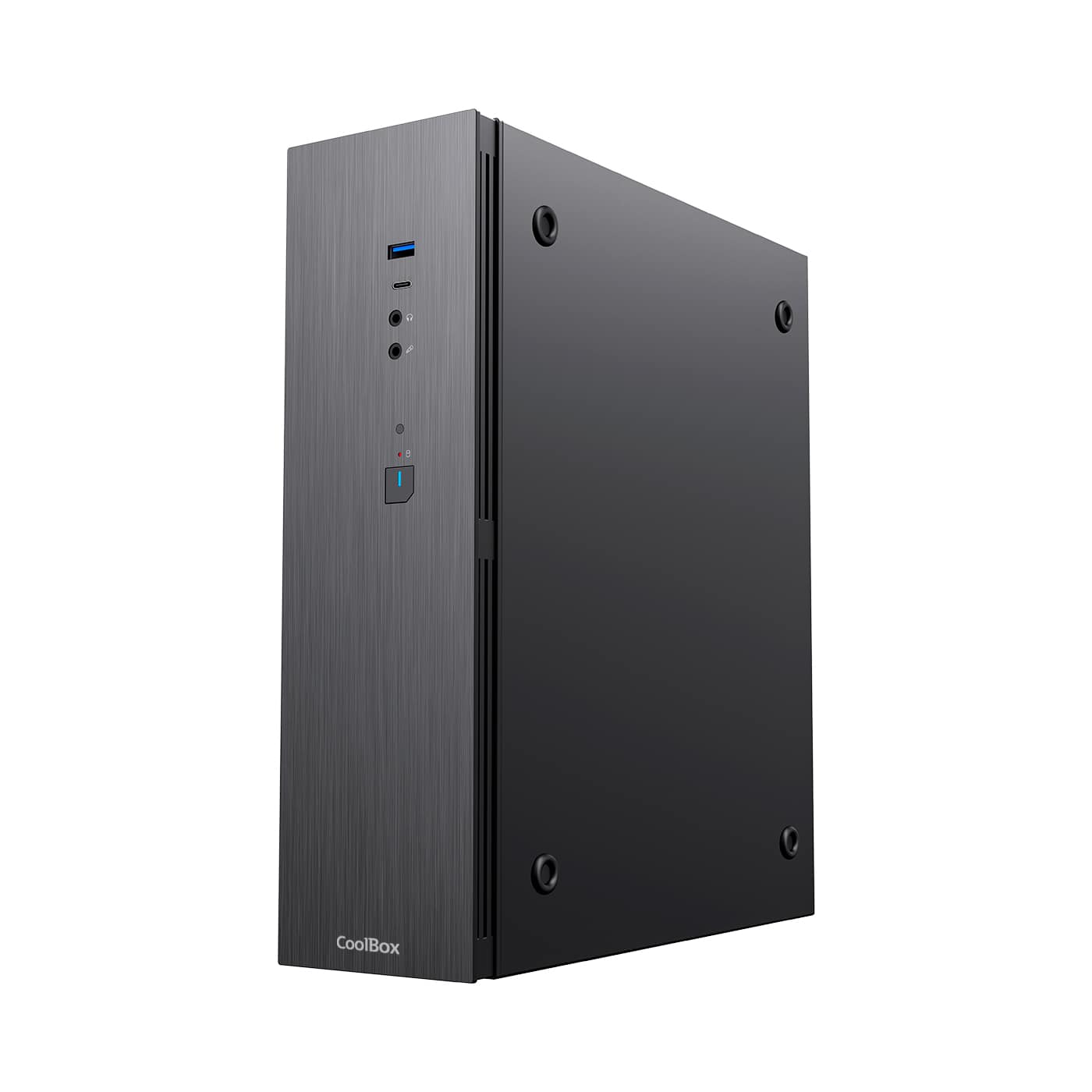 CAJA MICROATX T370 SLIM FA/500GR NEGRO COOLBOX