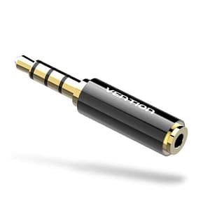 ADAPTADOR AUDIO JACK 3.5/M JACK 2.5/H NEGRO VENTION