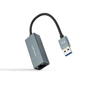 CONVERSOR USB 3.0 A ETHERNET GIGABIT 10/100/1000 Mbps 15 CM GRIS NANOCABLE