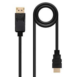 CONVERSOR DISPLAYPORT A HDMI 10M NEGRO NANOCABLE