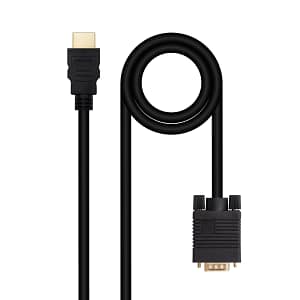 CONVERSOR HDMI A VGA 1.8 M NEGRO NANOCABLE