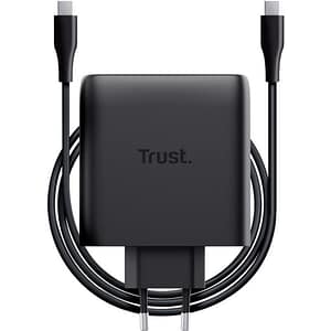 CARGADOR PARED/VIAJE 2xUSB-C 100W MAXO NEGRO TRUST