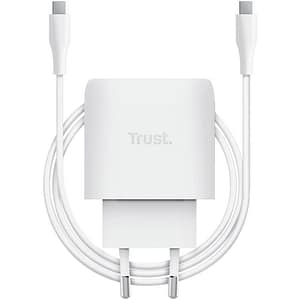 CARGADOR PARED/VIAJE USB-C 45W MAXO BLANCO TRUST