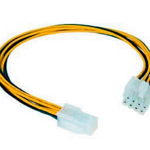CABLE ALIMENTACION 4 PIN H - 4+4 PIN M 15 CM NANOCABLE