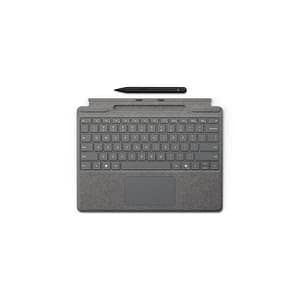 MICROSOFT SURFACE PRO 8/9/10/COPILOT+ TYPE COVER SIGNATURE PLATA + SLIM PEN 2