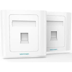 PLACA DE PARED TIPO 86 1 PUERTO RJ45 BLANCO VENTION