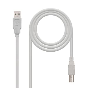 CABLE DE CONEXION USB BEIGE TIPO A-B 1.8 M NANOCABLE