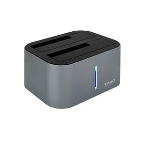 DUPLICADOR/DOCKING STATION 2X 2.5/3.5 SATA USB3.0/3.1 NEGRO TOOQ