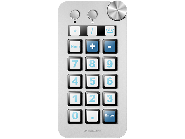 PLATAFORMA DE CONTROL DELGADA MSD-NEO BLANCO MARS GAMING