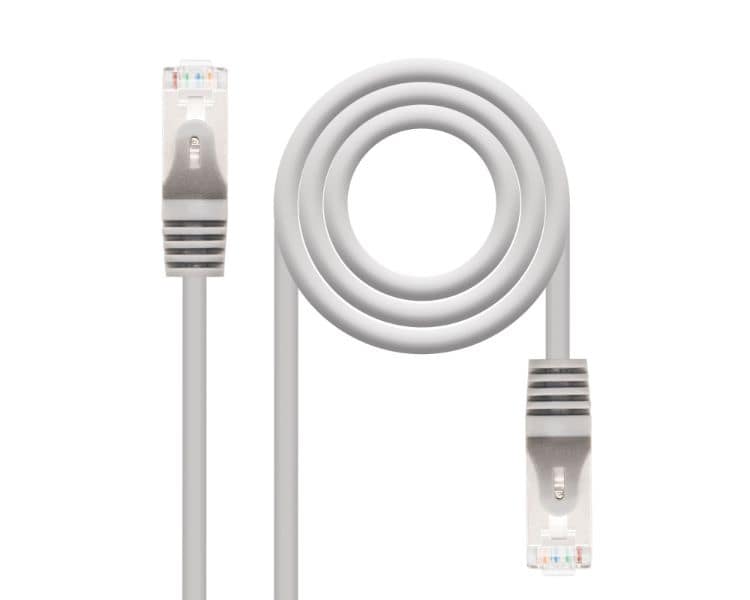 CABLE DE RED LATIGUILLO RJ45 FTP CAT6 AWG24 20 M GRIS NANOCABLE