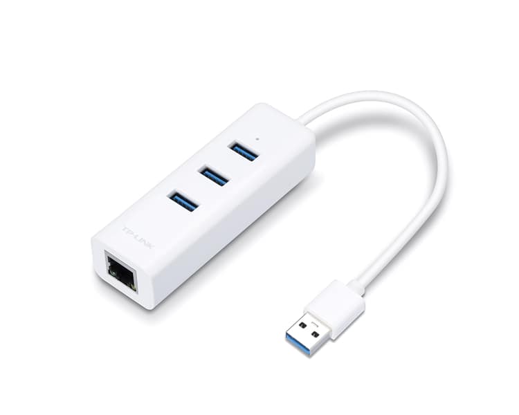 TP-LINK CONVERSOR USB 3.0 A ETHERNET GIGABIT + 3xUSB 3.0