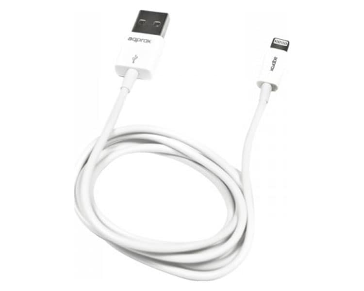 CABLE DATOS/CARGADOR USB LIGHTNING 1M APPROX