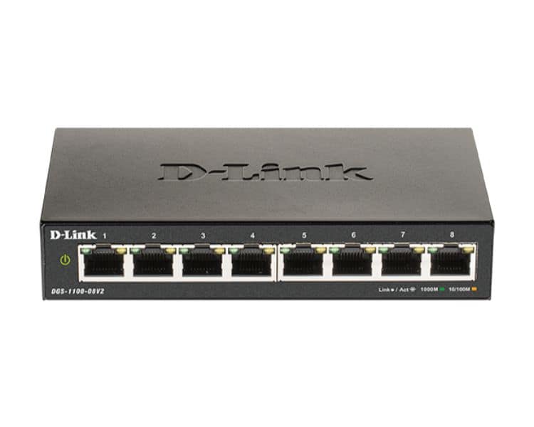 D-LINK SWITCH 8 PUERTOS 10/100/1Gbit EASYSMART