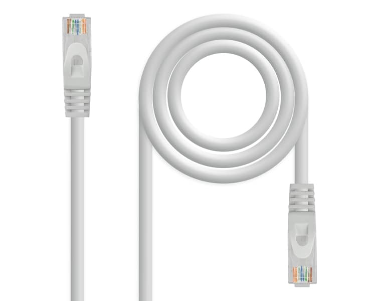 CABLE DE RED LATIGUILLO RJ45 UTP CAT6A AWG24 1 M NANOCABLE