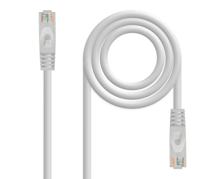 CABLE DE RED LATIGUILLO RJ45 UTP CAT6A AWG24 10 M GRIS NANOCABLE
