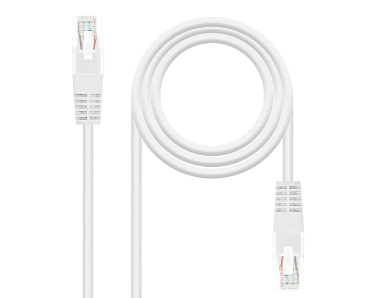 CABLE DE RED LATIGUILLO RJ45 UTP CAT6 AWG24 3 M BLANCO NANOCABLE