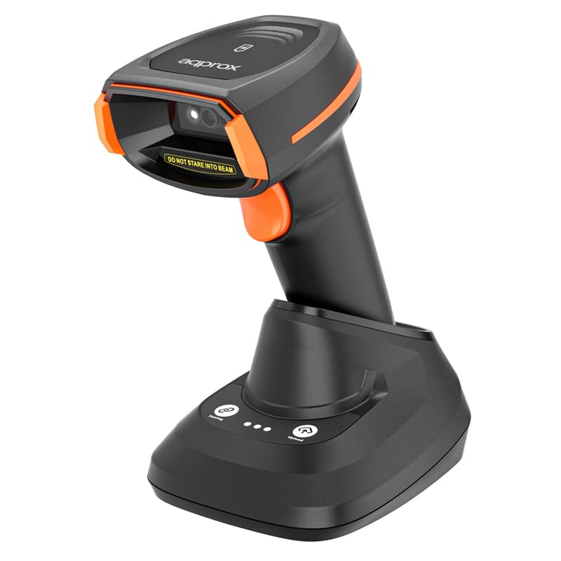 LECTOR CODIGO BARRAS BLUETOOTH LASER 2D APPLS24WSBS NEGRO APPROX