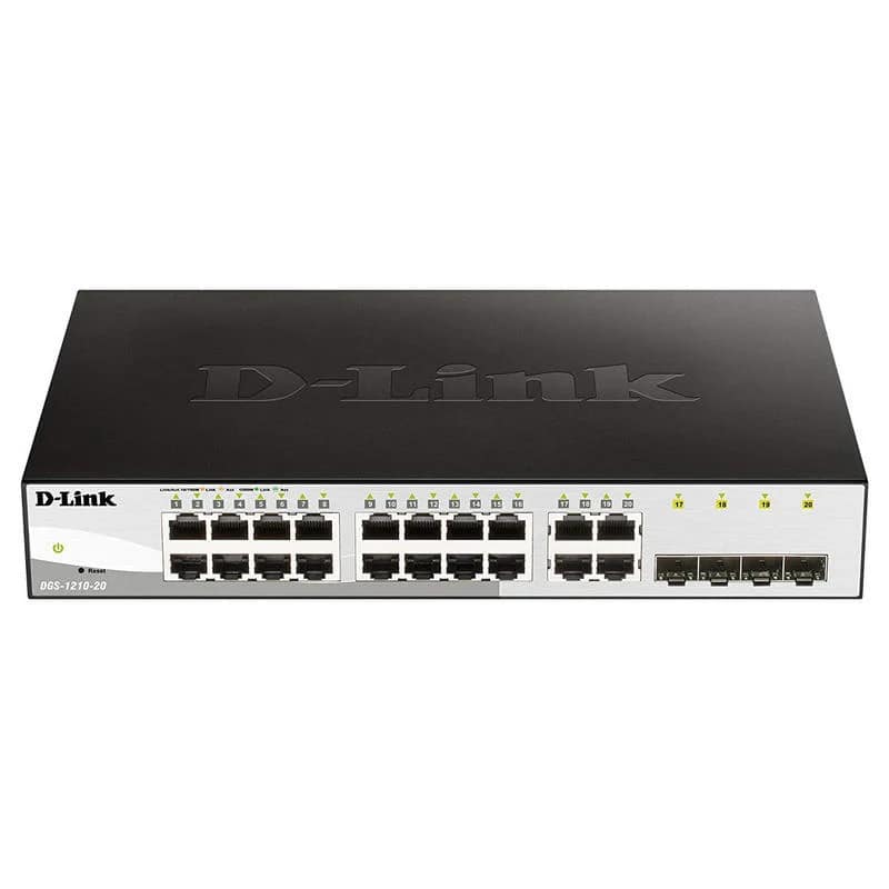 D-LINK SWITCH 20 PUERTOS 10/100/1Gbit w/4 Combo 1000BaseT/SFP