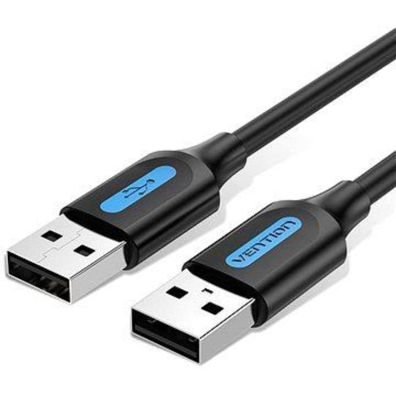 CABLE USB-A A USB-A M-M 0.5 M NEGRO VENTION