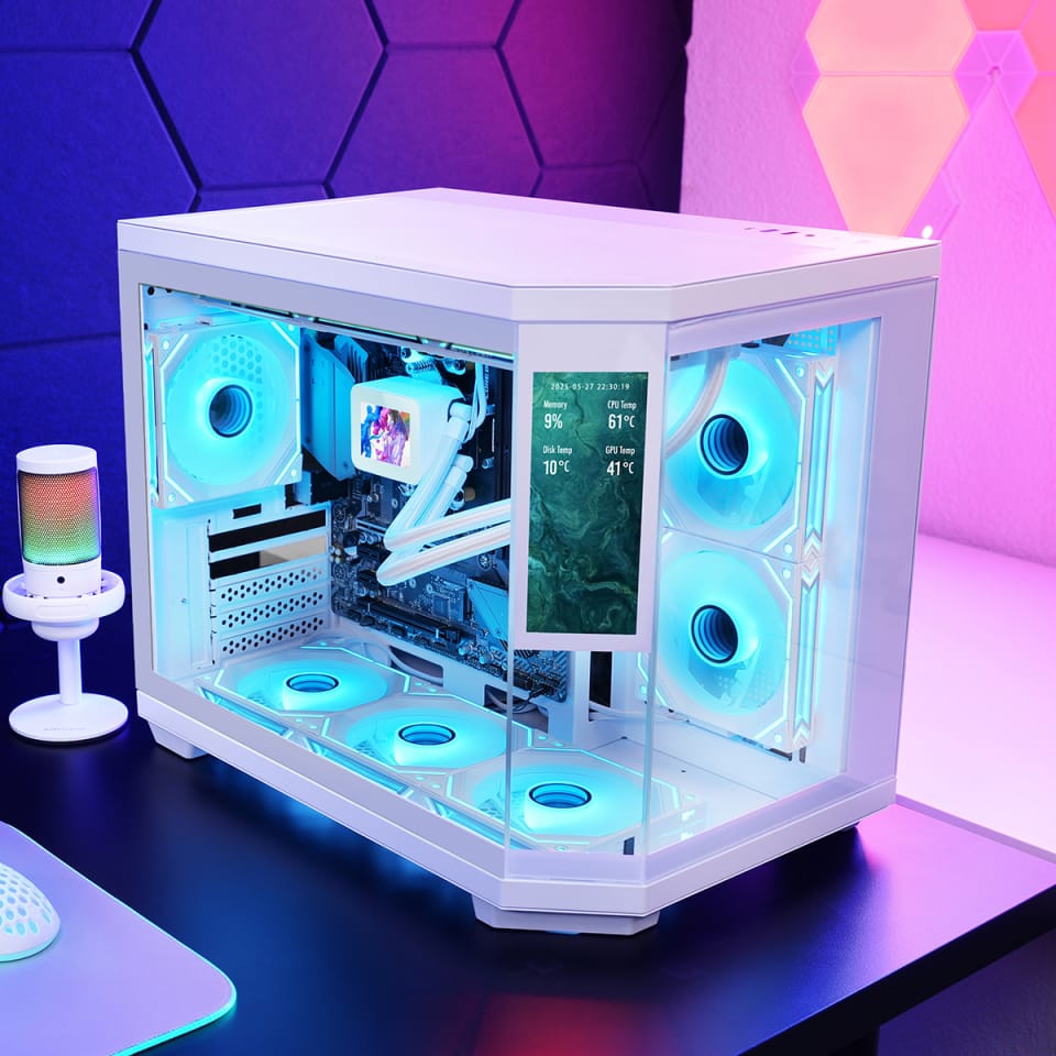 CAJA MICROATX MC3T CORELCDM BLANCO MARS GAMING