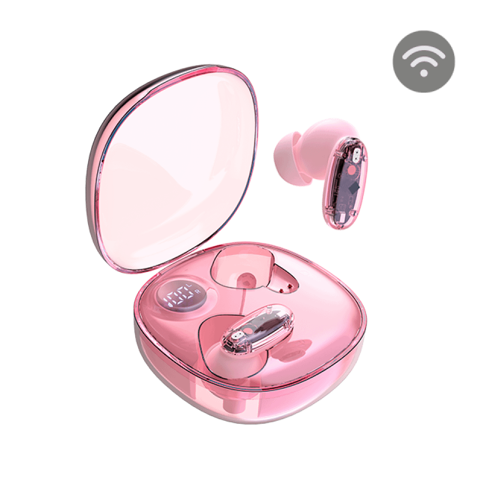 AURICULAR GAMING BLUETOOTH MHIB2 SEMI-TRANSPARENTE ROSA MARS GAMING